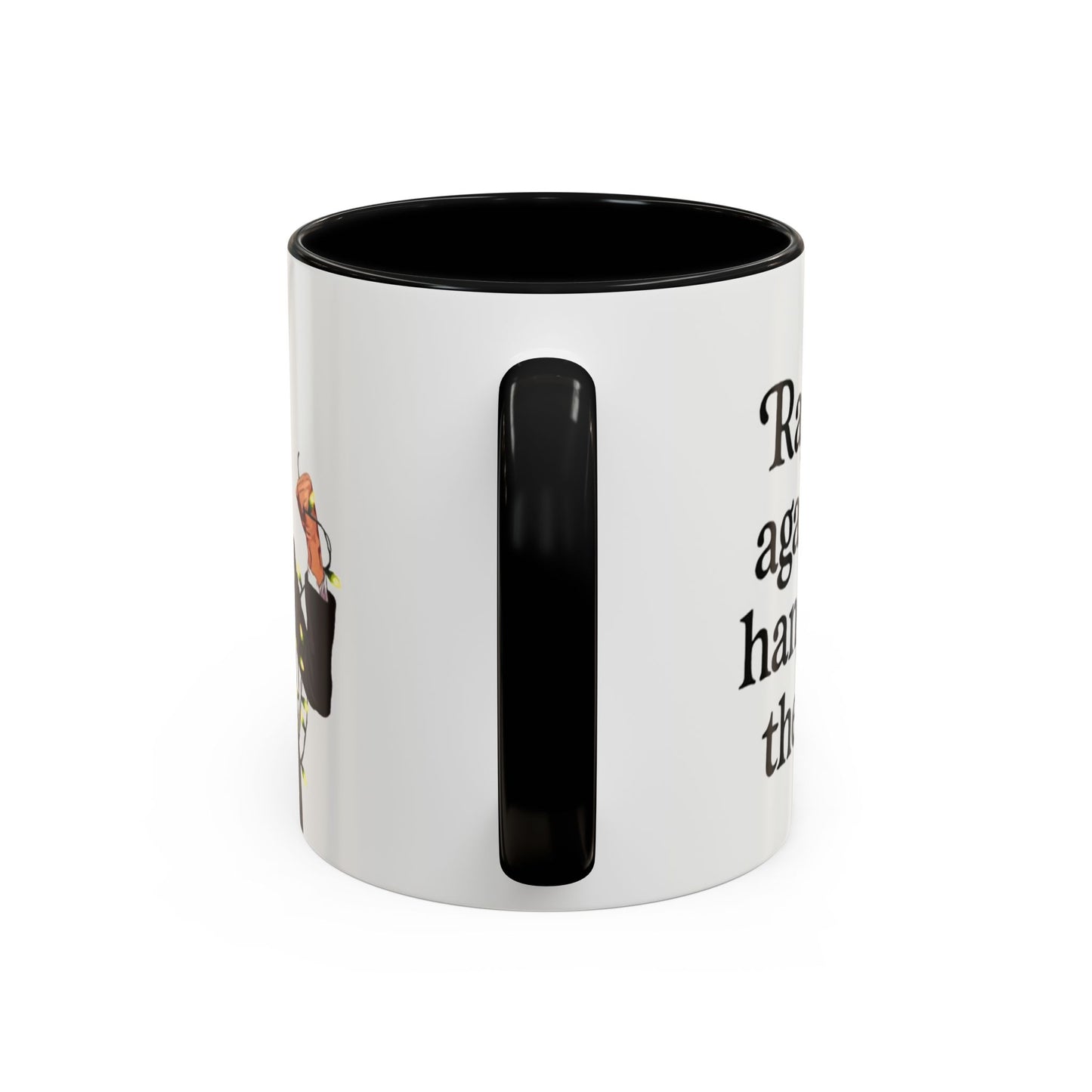 Angry Mug - Rage against the hanging of the lights.